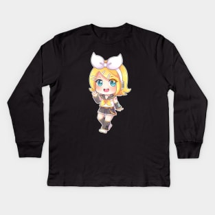 VOCALOID Kagamine Rin chibi Kids Long Sleeve T-Shirt